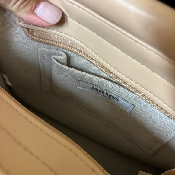 Haute Hippie Raffia Multicolor‎ Purse With Gold Chain Strap And Wooden Handles - Picture 6 of 7